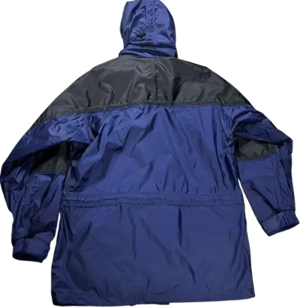 Woolrich Men's Outdoor Blue/Black HydroMax 2100 Water-Resistant Jacket Size L